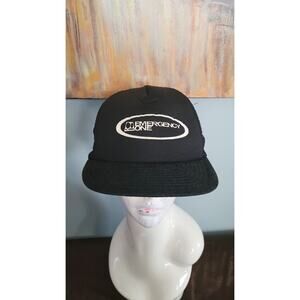 Vintage Emergency One Fire Truck Trucker Hat Snapback San Sun Made In Taiwan 80s